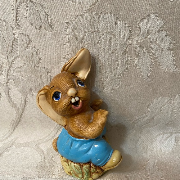 Vtg Pendelfin Stone Crafted “The Thumper” Figure Burnley England Bunny Rabbit - Picture 12 of 12